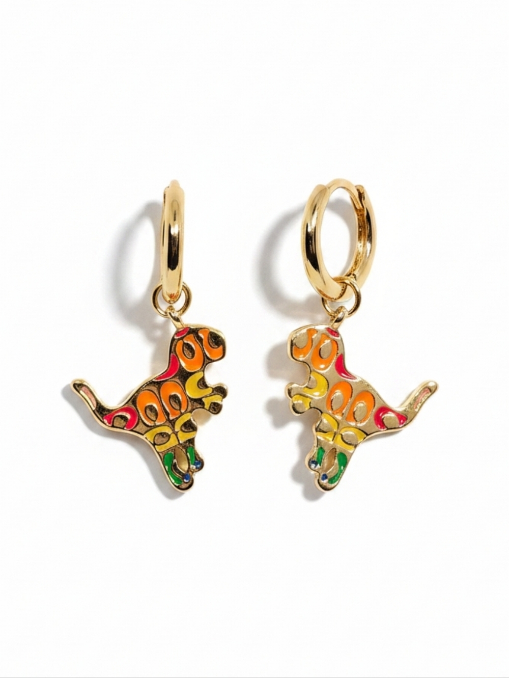 Coach Rexy Multicolor Huggie Earrings